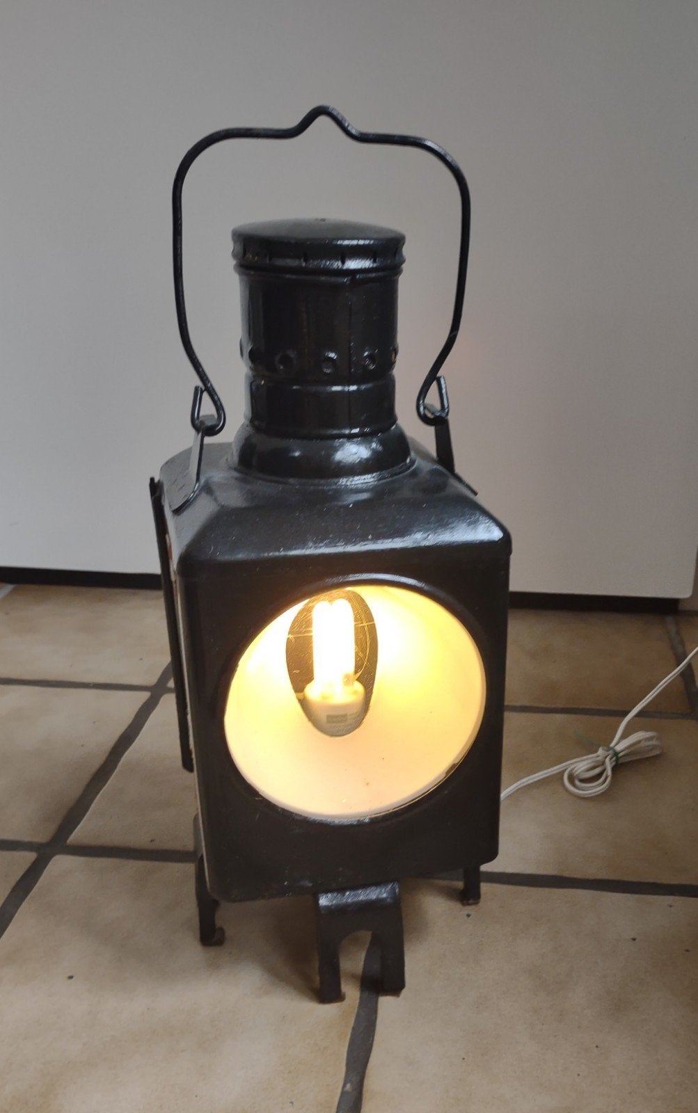 Vintage Spoorwegsein Lamp - Unieke Decoratieve Verlichting, Ophalen