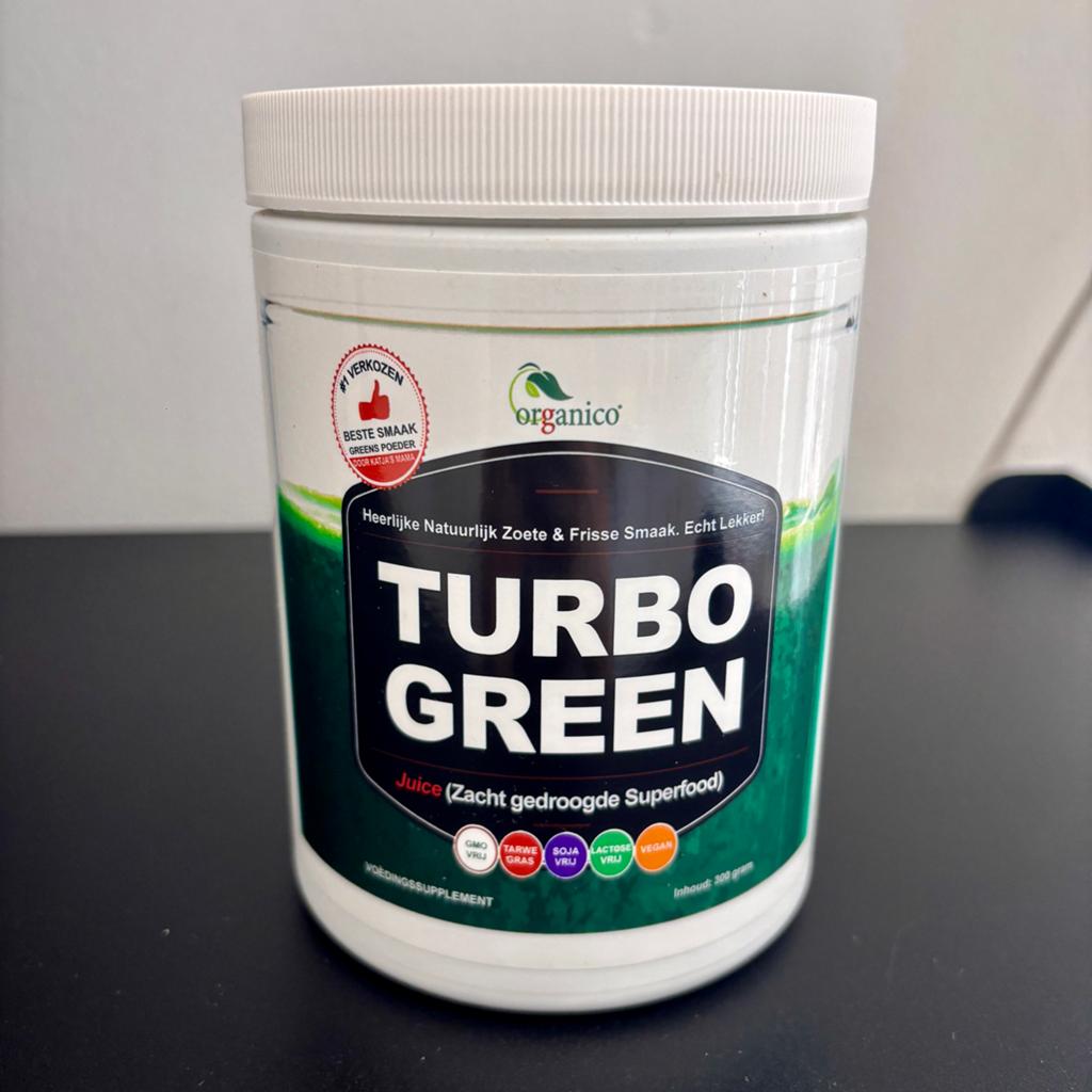Organico Turbo Green Juice Superfood Poeder - 300g, Ophalen of Verzenden, Nieuw, Poeder of Drank