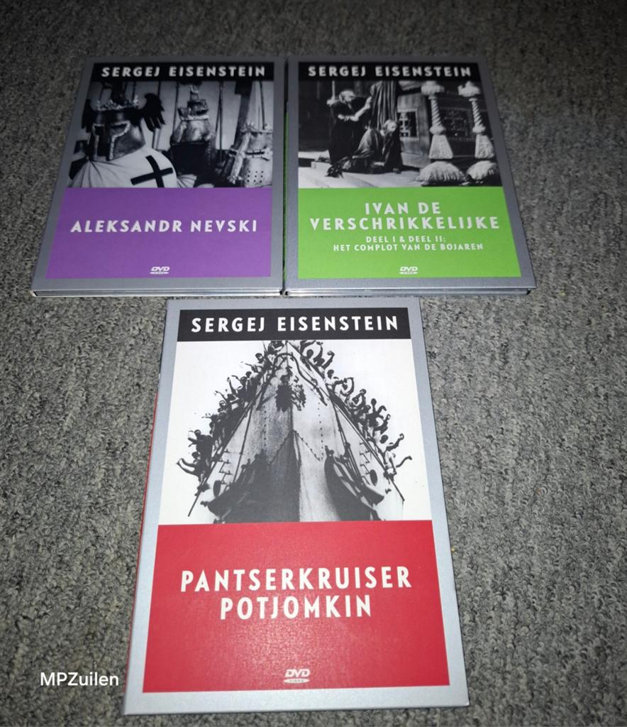 Sergej Eisenstein  .. 3 DVD, Ophalen of Verzenden, Zo goed als nieuw, Overige gebieden