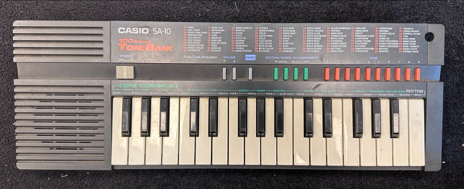 Casio SA-10 Tone Bank Keyboard - Vintage Mini Keyboard, Muziek en Instrumenten, Keyboards, Ophalen of Verzenden, Gebruikt, Overige aantallen