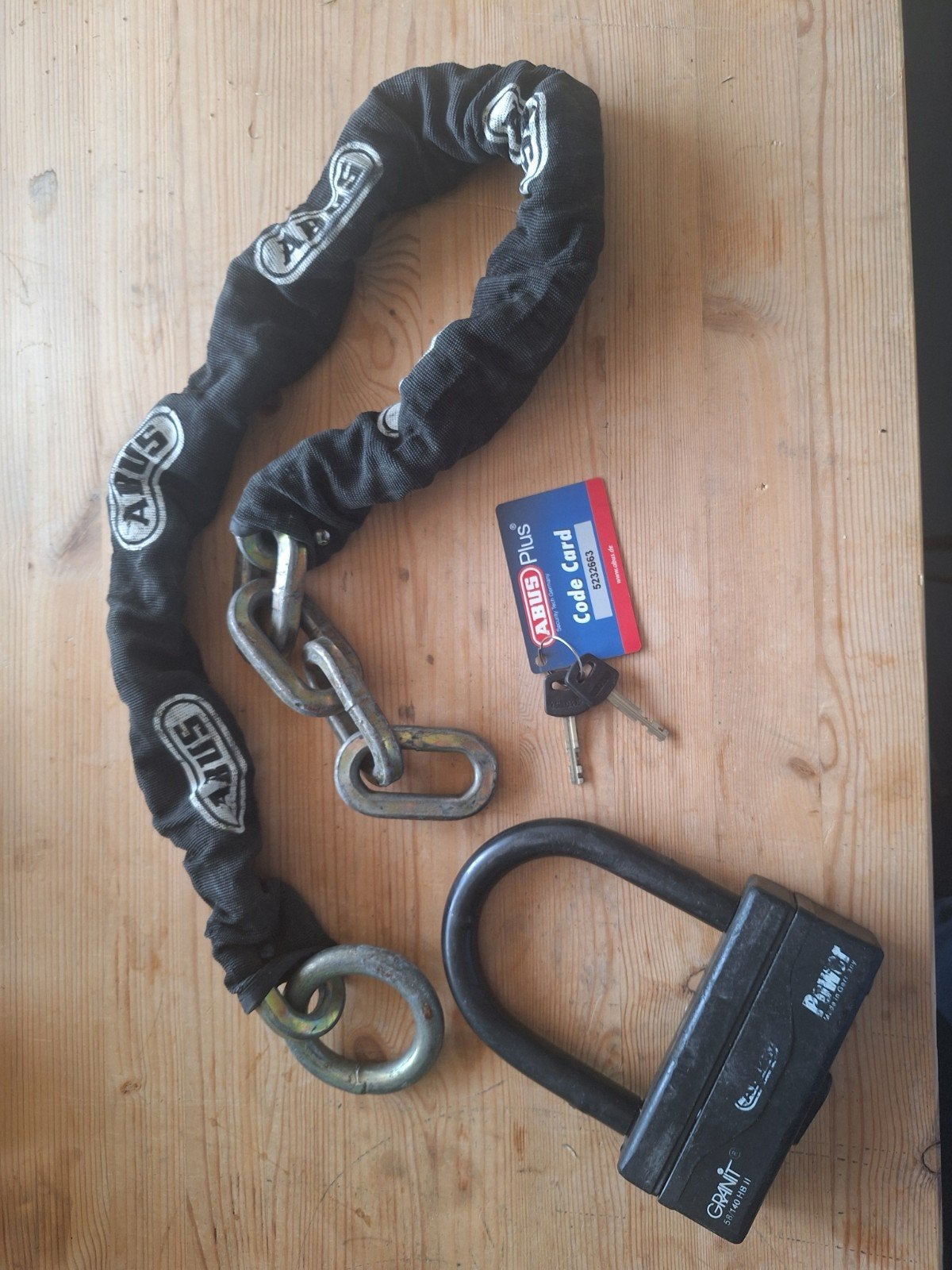 Motorslot Abus, Motoren, Ophalen, Gebruikt