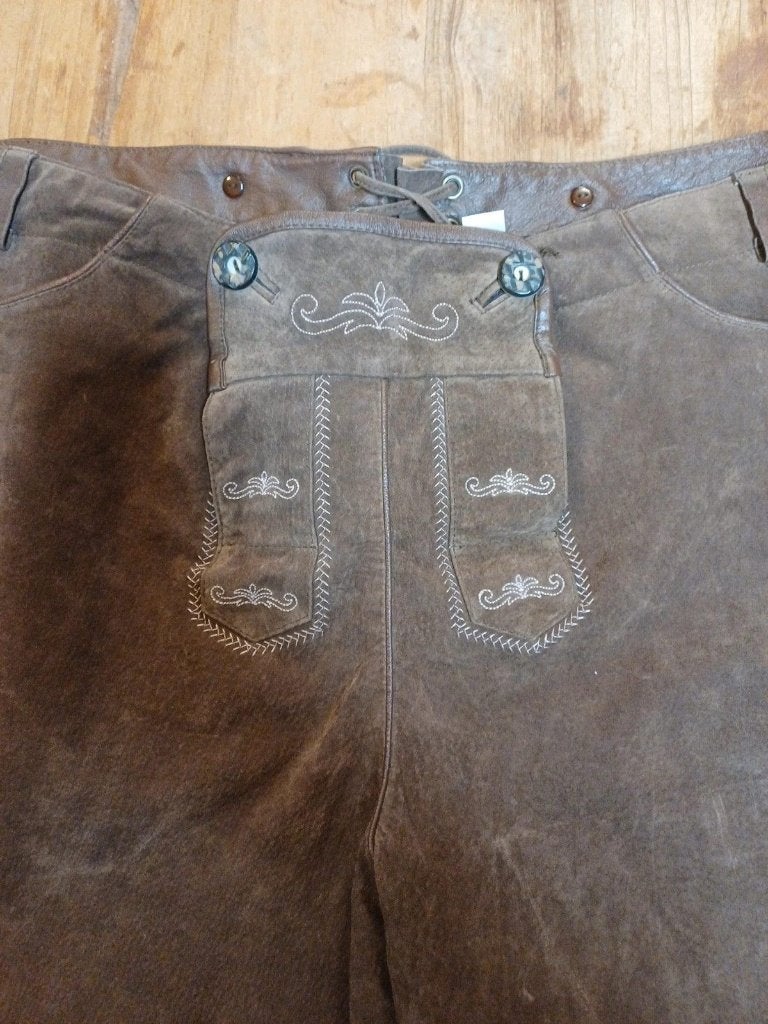 Lederhosen heren, Bruin, Djt@dejuistetoon.eu, Overige maten, Ophalen of Verzenden