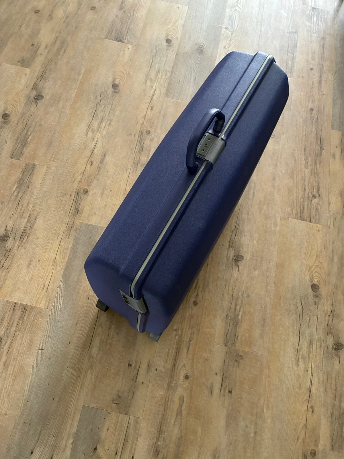 Samsonite Koffer - Harde Schaal, Blauw, Met Wieltjes, Sieraden, Tassen en Uiterlijk, Koffers, Ophalen, Hard kunststof, Slot, Zo goed als nieuw