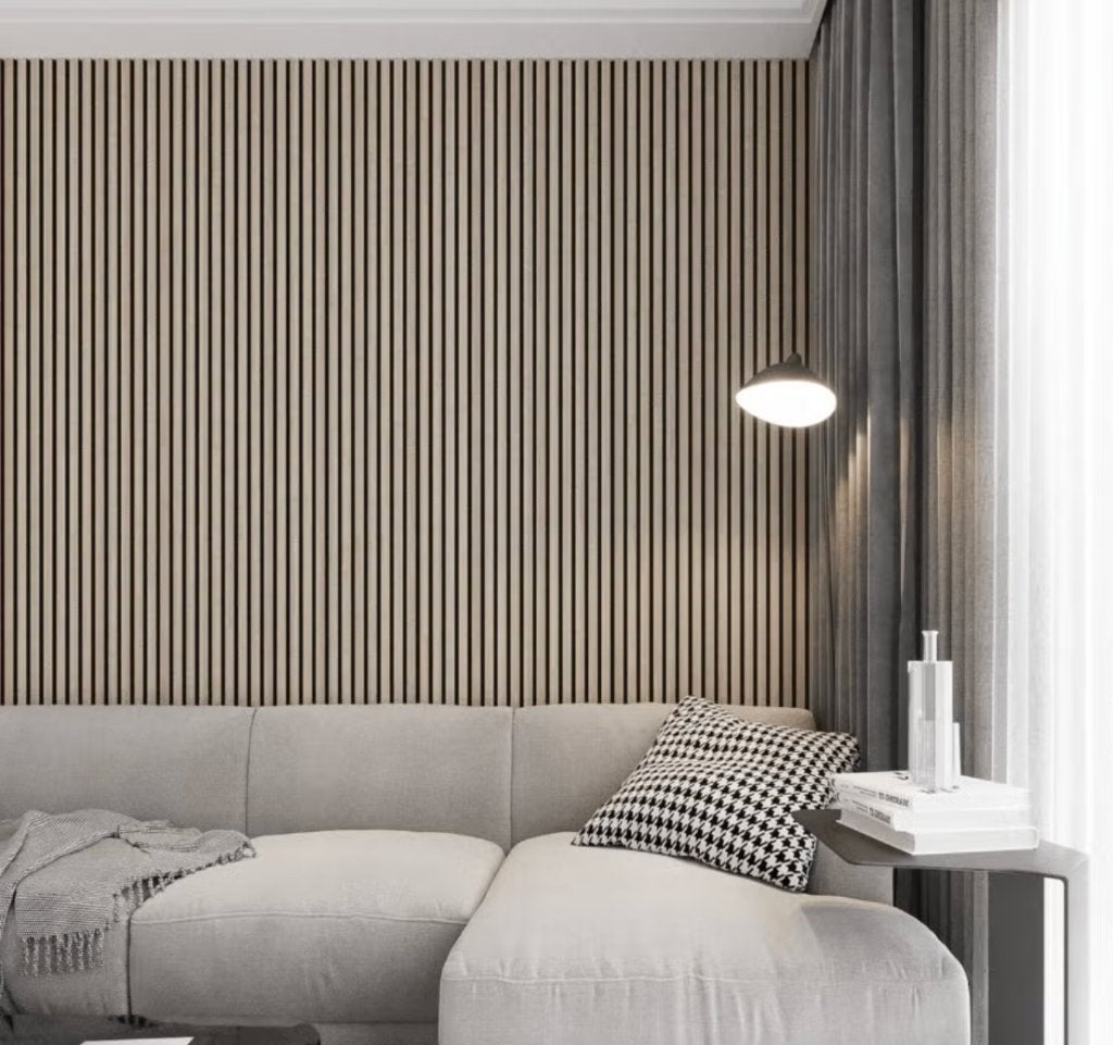 Six (6) Wall Panel - Standard - Light Walnut (280 x 60 cm), Ophalen, Overige typen, Nieuw, 250 tot 300 cm