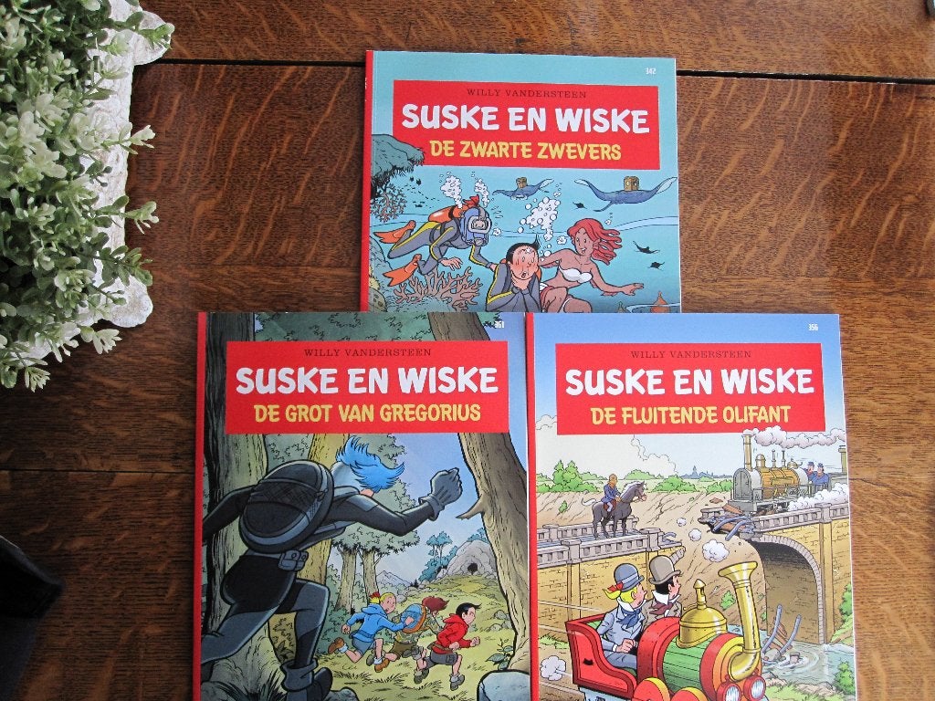 3x Suske en Wiske nr 342 (2170, 356 (2021), en 361 (2022), Boeken, Stripboeken, Eén stripboek, Ophalen of Verzenden, Zo goed als nieuw