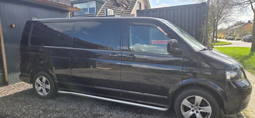 Volkswagen Transporter 2.5 TDI 1.0 96KW DC 2006, Zwart, Volkswagen, 2020 kg, Origineel Nederlands