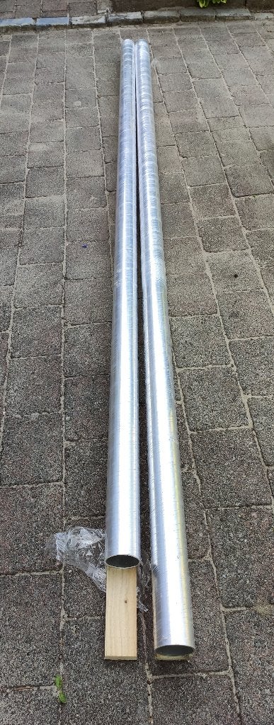 alu buis, Doe-het-zelf en Verbouw, IJzerwaren en Bevestigingsmiddelen, Ophalen, Nieuw, 250 mm of meer, Overige typen