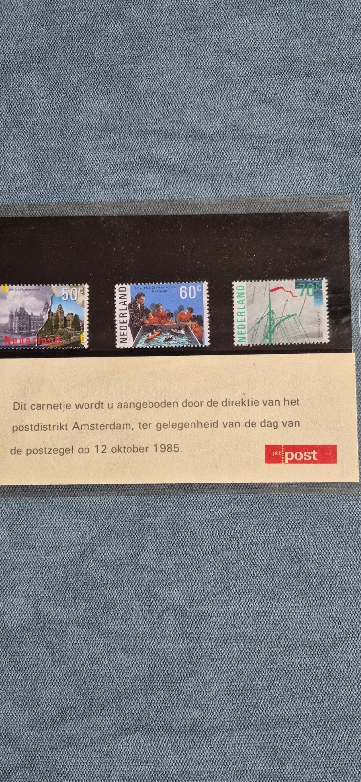 Postzegelcarnet Dag van de Postzegel 1985 Amsterdam, Ophalen of Verzenden, Na 1940, Postfris