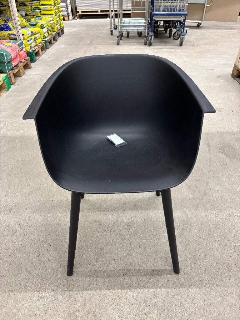 Zwarte tuinstoel Flossy (3 stuks  beschikbaar), Ophalen, Zo goed als nieuw, Kunststof