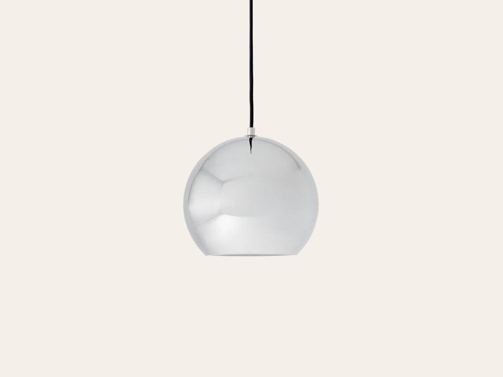 &Tradition Topan Hanglamp – Zilver | Verner Panton, Huis en Inrichting, Ophalen, Design, E27 (groot), Zo goed als nieuw