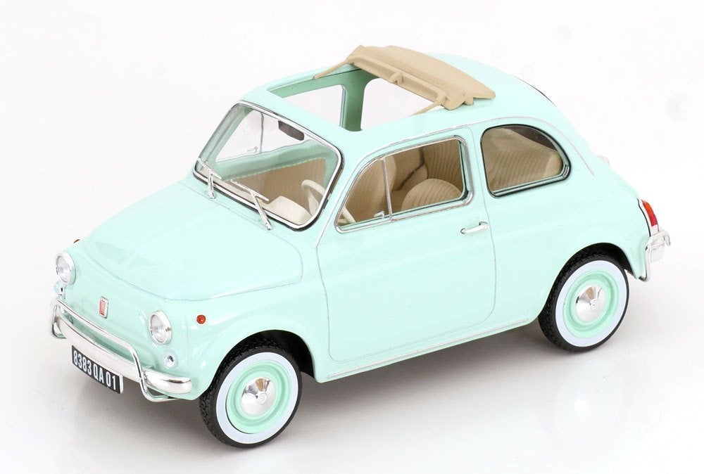 Fiat 500L 1968 Pastel Blue (with Special Birth Pack) 1-18 No, Tschuiten@hotmail.com, Auto, Frankrijk, Norev