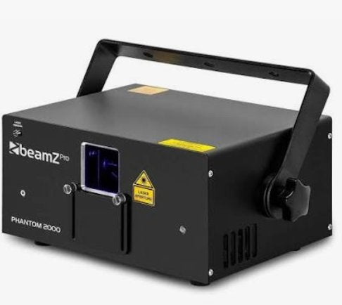 Beamz Phantom 2000 RGB laser, Muziek en Instrumenten, Ophalen of Verzenden, Zo goed als nieuw, Laser