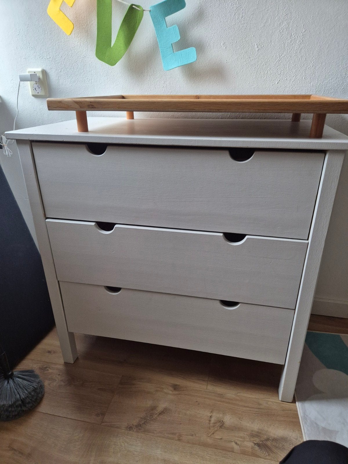 IKEA grenen ladekast omgebouwd tot commode, Gebruikt, 50 tot 70 cm, 75 tot 100 cm, Commode
