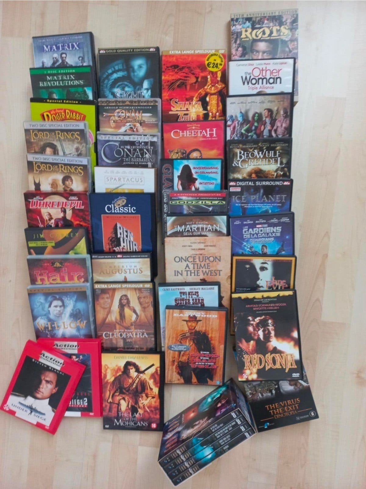 dvd's speelfilms, Ophalen