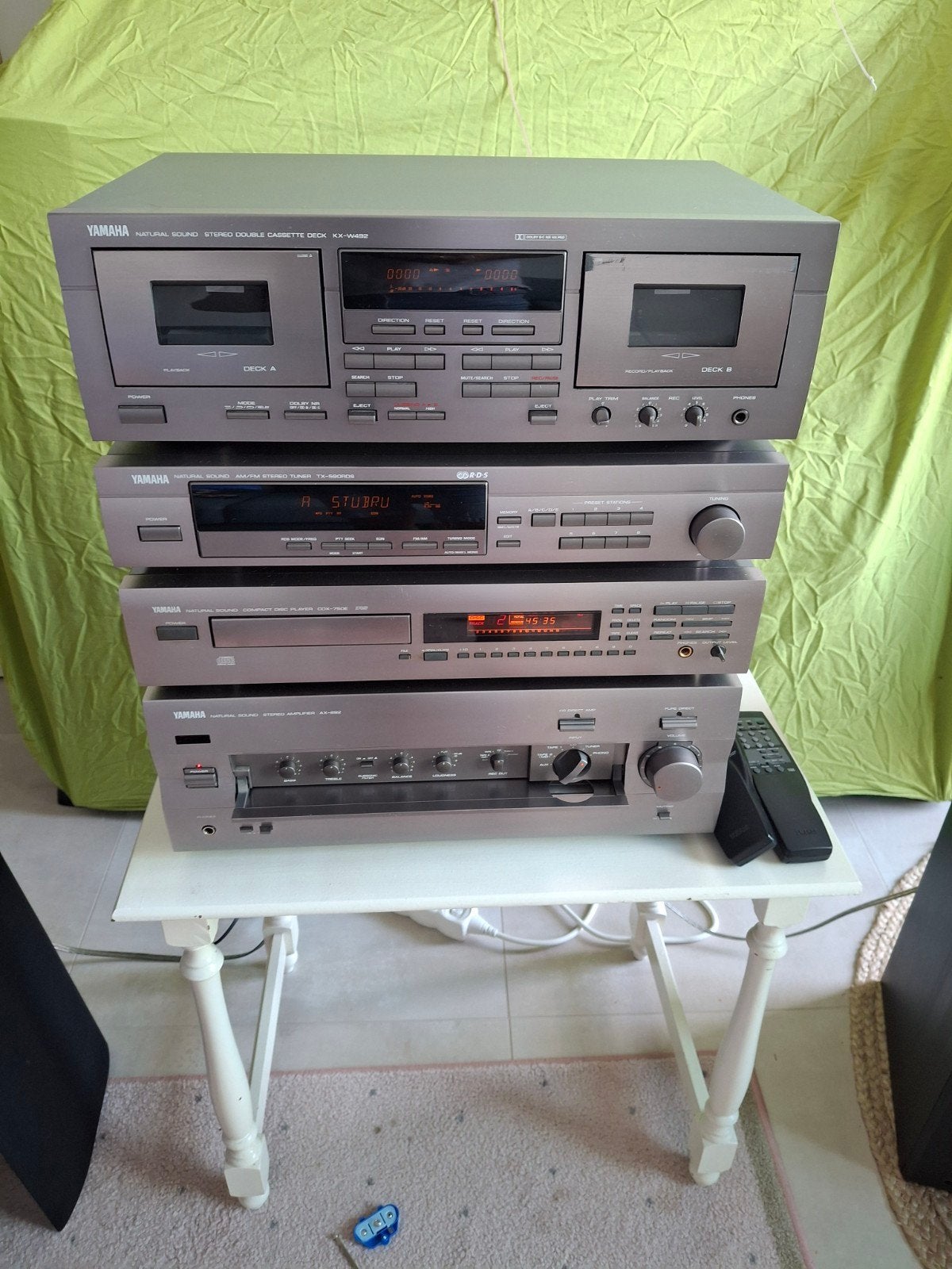 Yamaha AX-892 + CDX-750E + TX-590RDS + KX-W492, Gebruikt, Tuner of Radio, Losse componenten, Ophalen