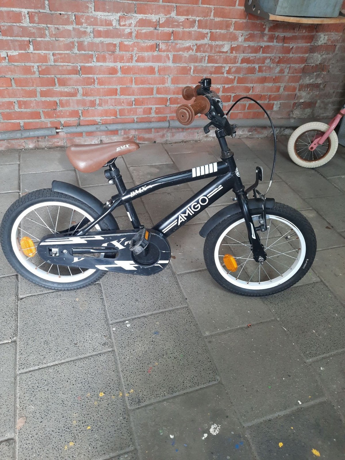 Kinderfiets 16 inch, Ophalen, Gebruikt, Staal, 16 tot 20 inch