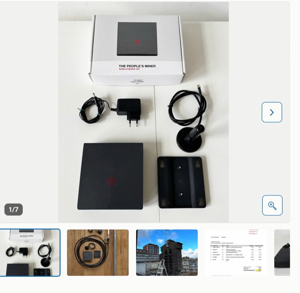 Bobcat Miner 300 met 868MHz 6.5 dBi Base station antenne, Computers en Software, Routers en Modems, Gebruikt, Ophalen