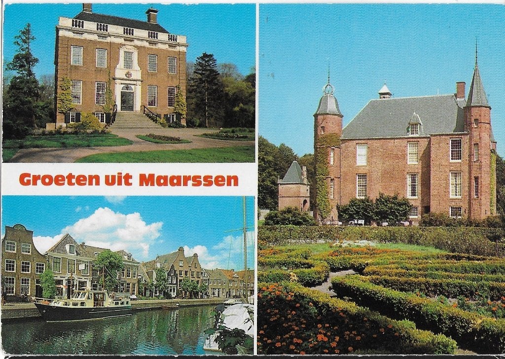 V252 Gelopen ansichtkaart groeten uit Maarssen, Ophalen of Verzenden, 1980 tot heden, Gelopen