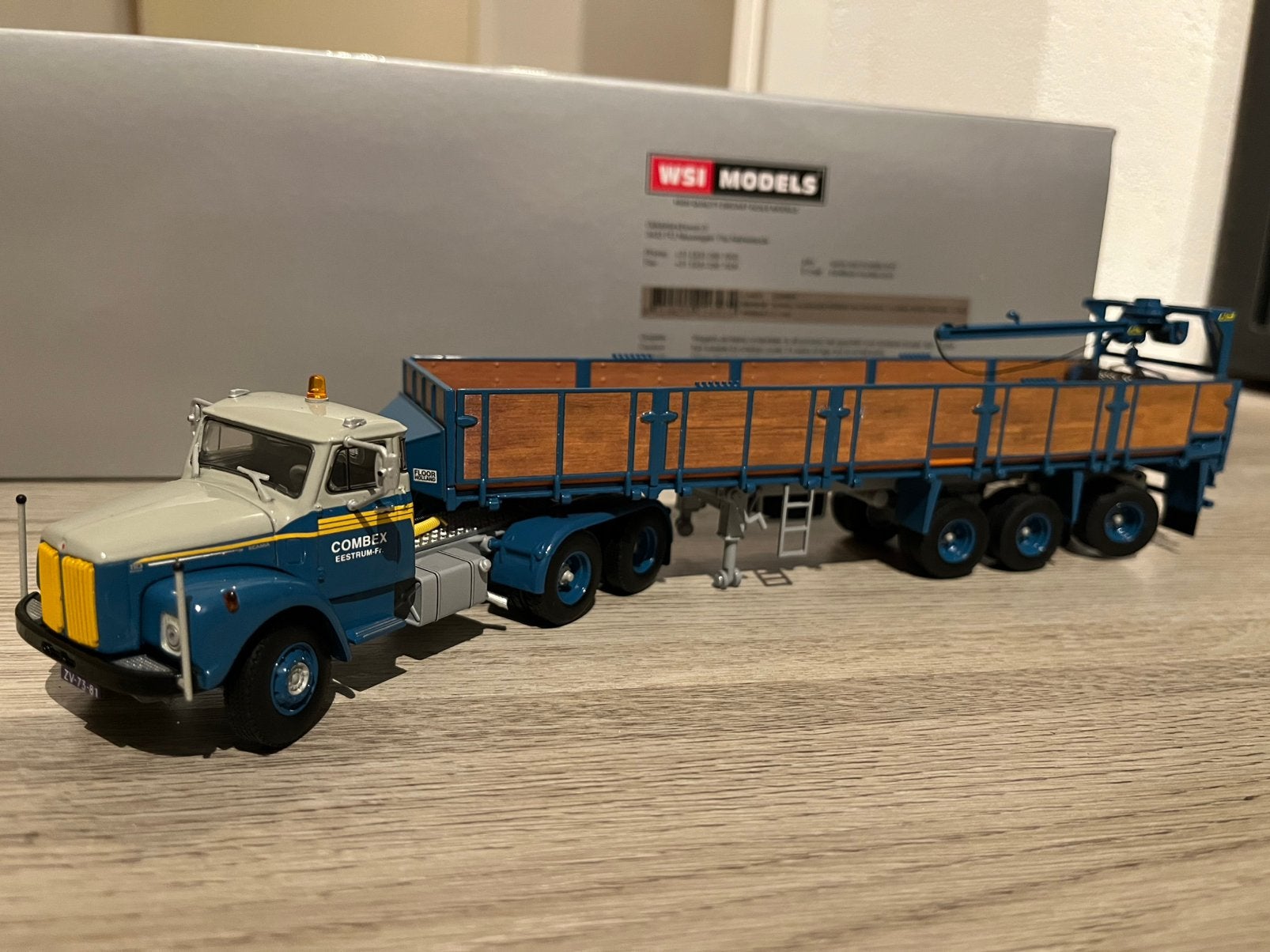 WSI Scania stenentrailer Combex, Hobby en Vrije tijd, Ophalen of Verzenden, Nieuw, Bus of Vrachtwagen, Wsi