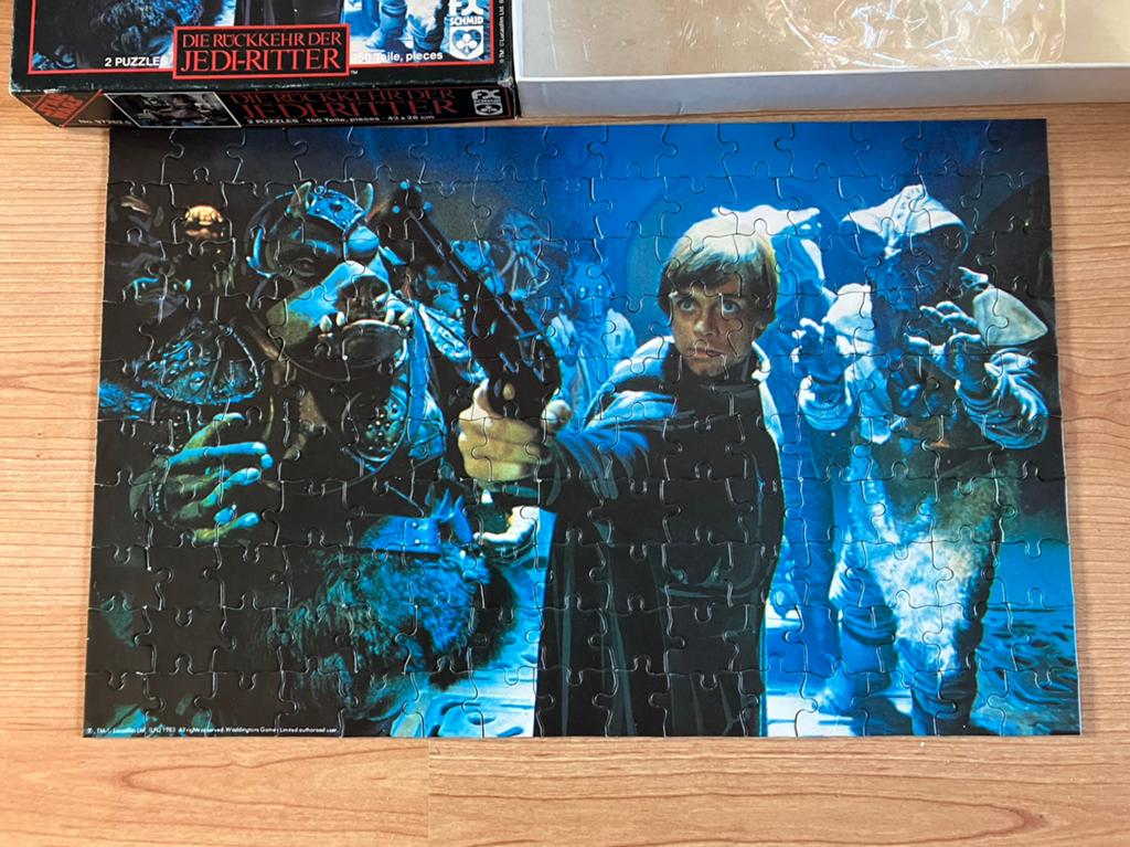 Star wars puzzel return of the jedi starwars vintage, Ophalen of Verzenden, Gebruikt, Spel