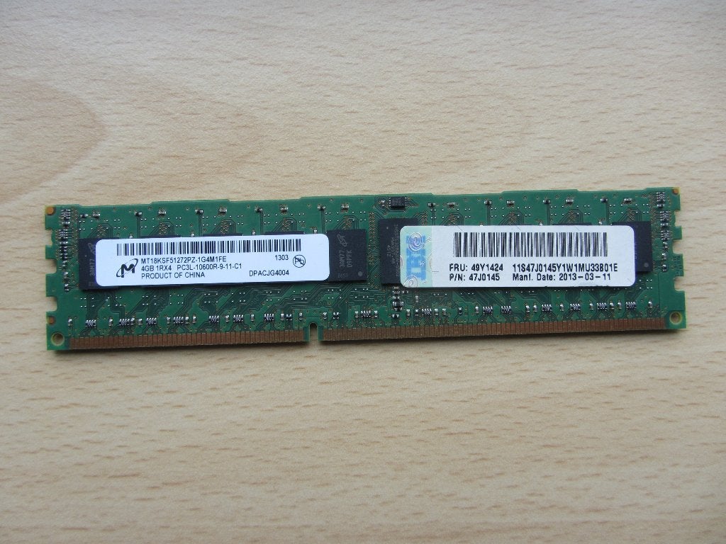 Micron 4GB PC3-10600 DDR3-1333MHz ECC Registered w/ Parity C, Computers en Software, 1333 MHz, Server, DDR3, Ophalen of Verzenden
