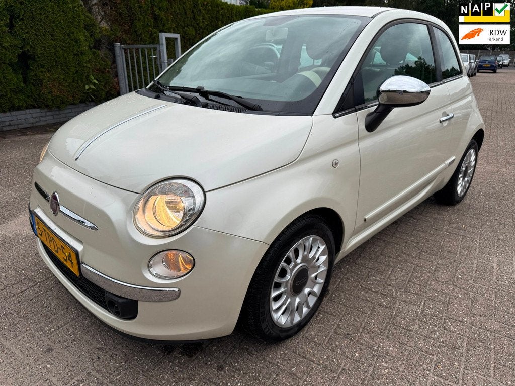 Fiat 500 0.9 TwinAir Turbo Easy AIRCO LMV BLUE&ME NAP, Auto's, Fiat, Voorwielaandrijving, Gebruikt, Leder en Stof, Origineel Nederlands