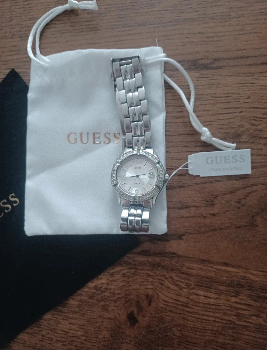 GUESS horloge dames, Ophalen of Verzenden, Zo goed als nieuw, Staal, Guess