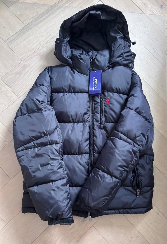 Polo Ralph Lauren Puffer Jacket Zwart Maat S, Verzenden, Zo goed als nieuw, Maat 46 (S) of kleiner, Zwart
