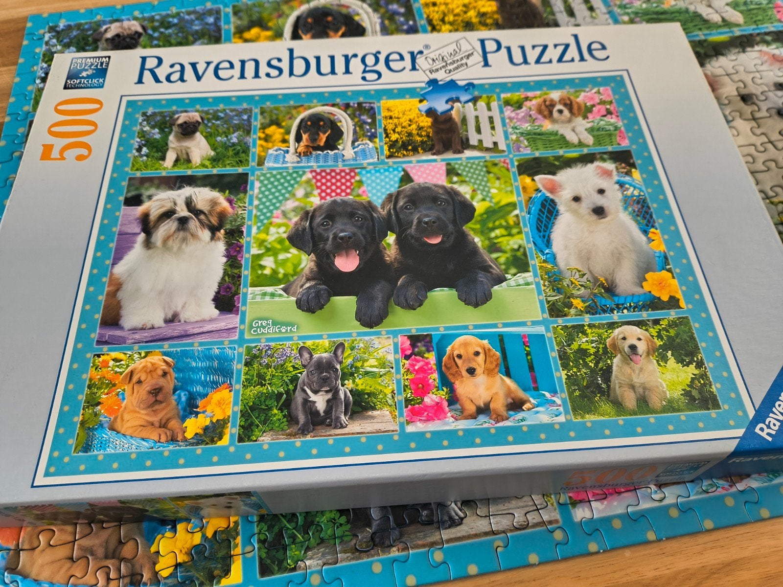 Leuke honden puzzel van 500 stukjes, compleet, Ophalen of Verzenden, 500 t/m 1500 stukjes, Zo goed als nieuw, Legpuzzel