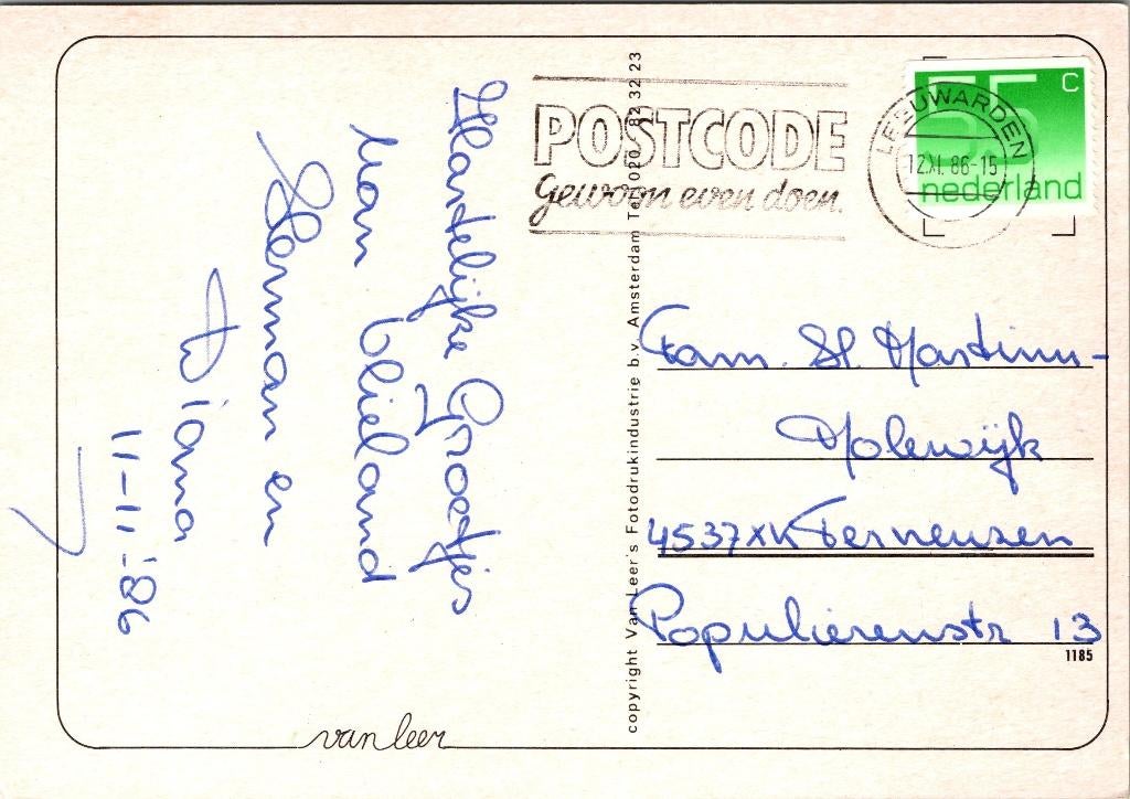 Vlieland - 5 ansichtkaarten, Verzamelen, Verzenden, 1980 tot heden, Gelopen, Waddeneilanden