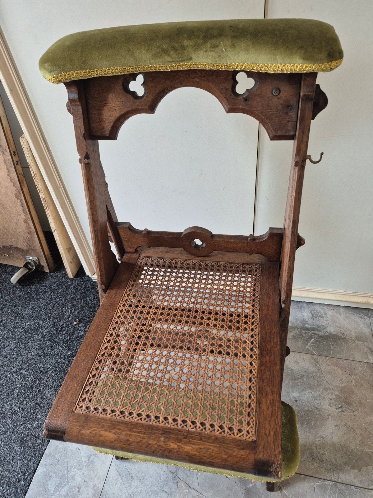 Bid stoeltje eikenhout, Antiek en Kunst, Ophalen
