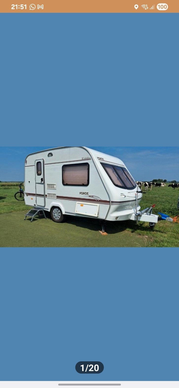 nette caravan Elddis, Schokbreker, Elddis, Tot en met 2, Treinzit