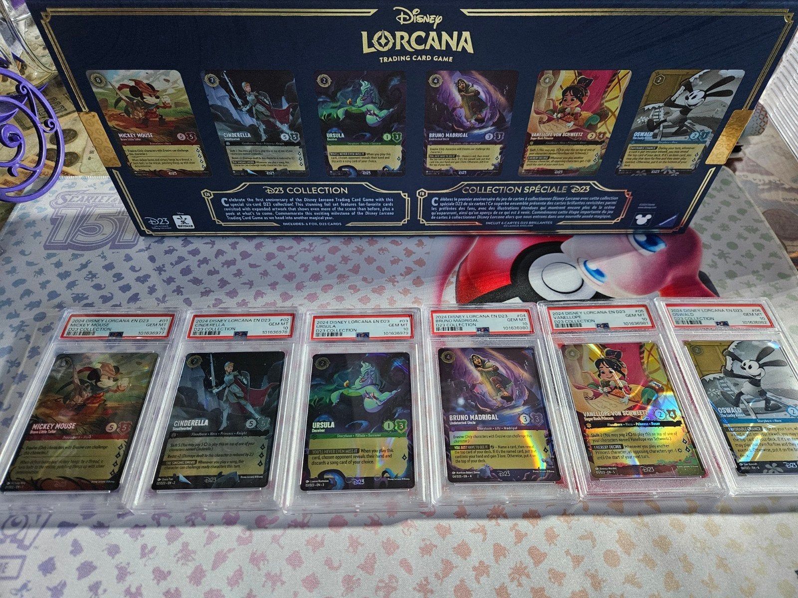 Disney lorcana D23 setje sequential! Promo psa 10!, Ophalen of Verzenden, Overige figuren, Beeldje of Figuurtje