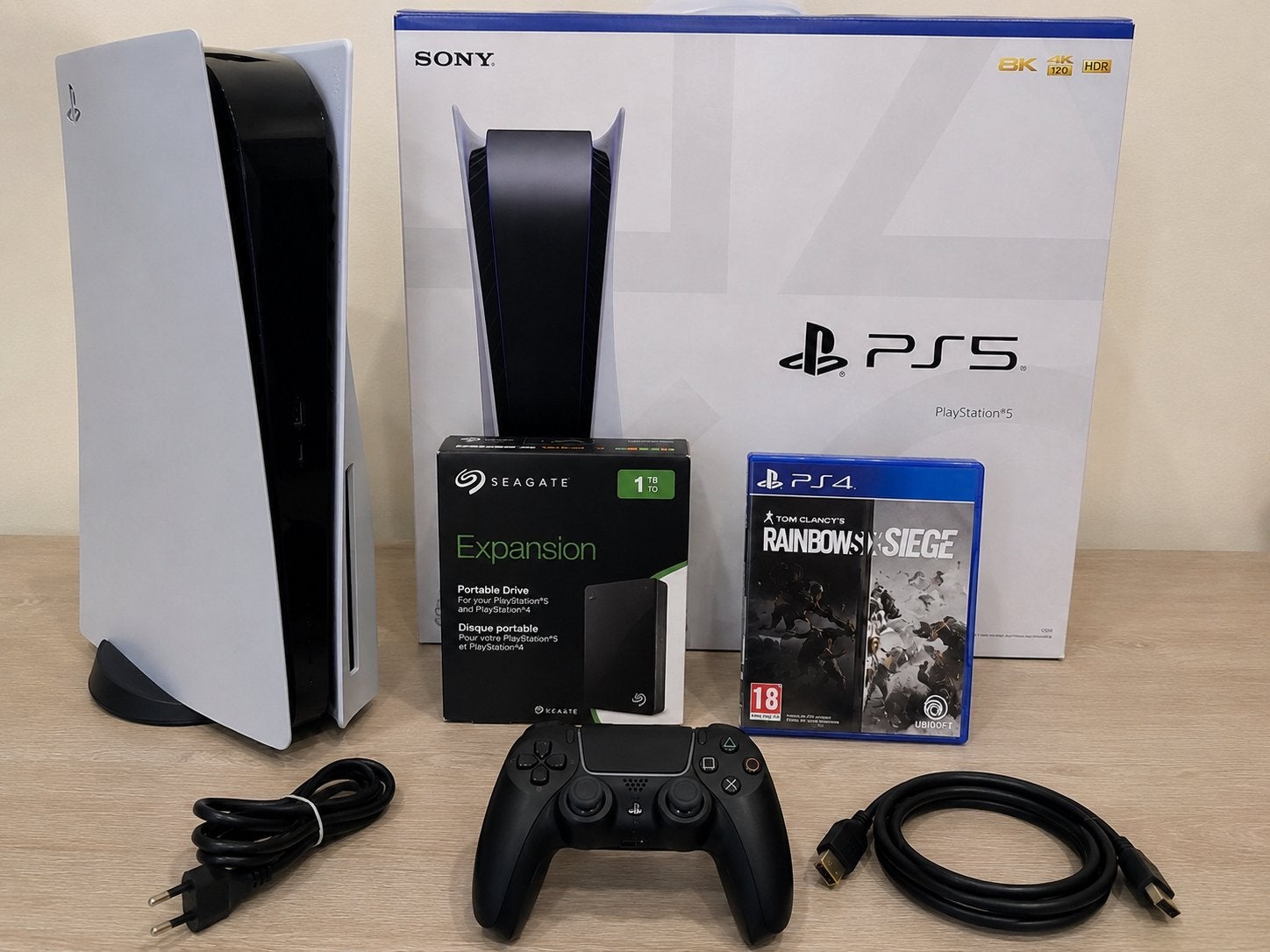 Sony PlayStation 5 Disc Edition met 1TB Seagate Expansion, Ophalen, Online, Gebruikt, Virtual Reality