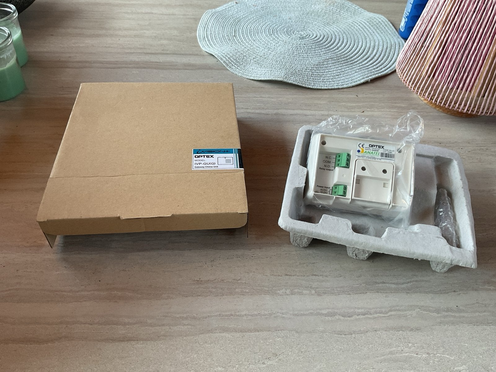 Gloednieuwe Optex iVision+ IVP-GU(G) Gateway Chime Unit, Telecommunicatie, Ophalen of Verzenden, Nieuw
