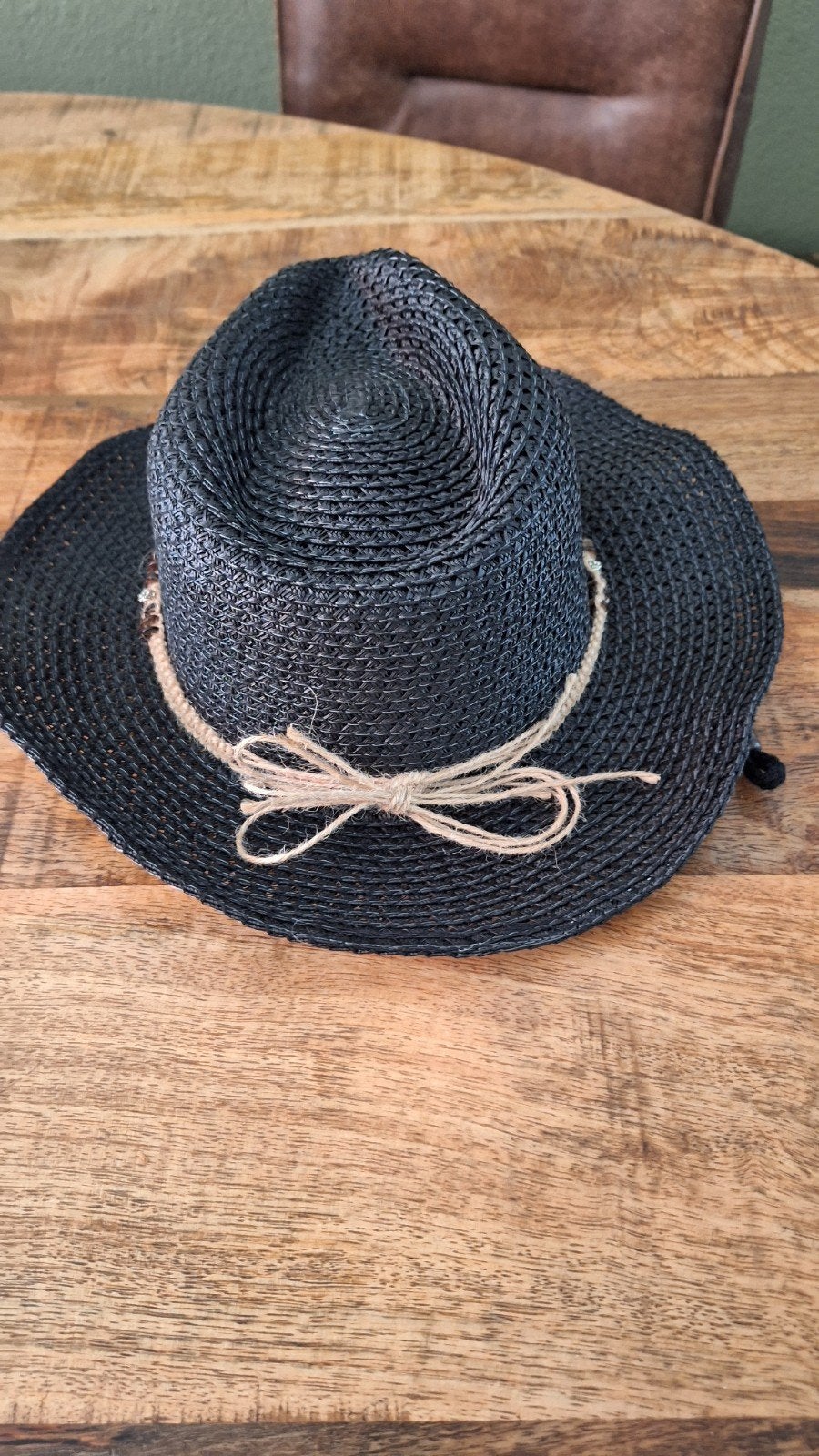 Zwarte Ibiza Stijl Hoed - Perfect voor Zomerse Dagen, Kleding | Dames, Hoeden en Petten, Hoed, One size fits all, Ophalen of Verzenden