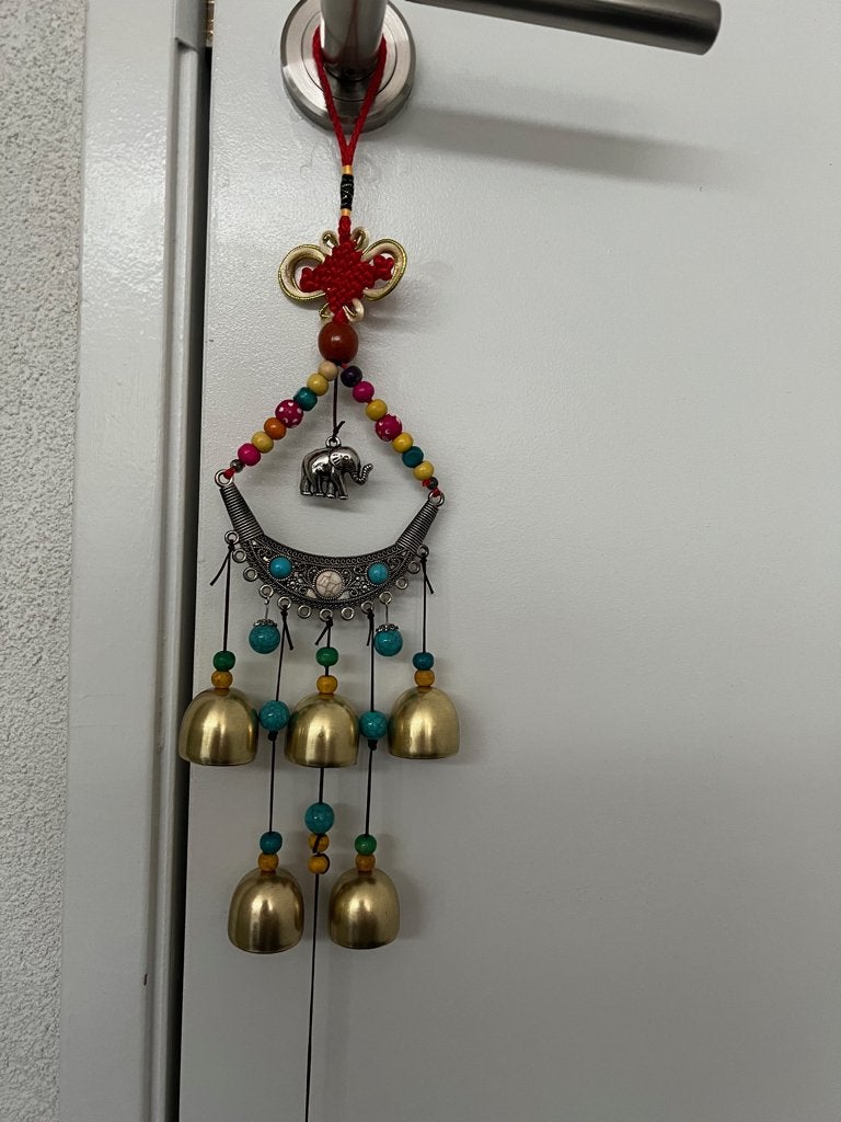 Indiase olifant geluks windgong bel uit india Kasthanger, Verburgt Vintage, Nieuw, Ophalen of Verzenden, Schipluidenlaan 20 5035KJ Tilburg
