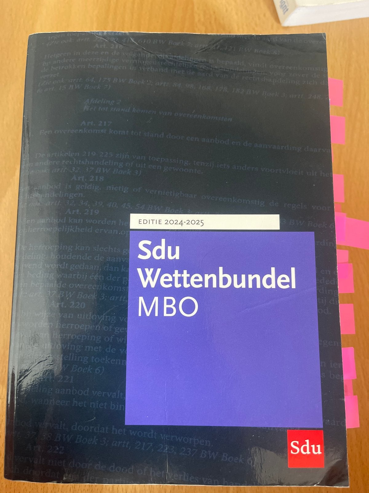 Sdu Wettenbundel MBO Editie 2024-2025, Ophalen of Verzenden, Gamma, Zo goed als nieuw, MBO