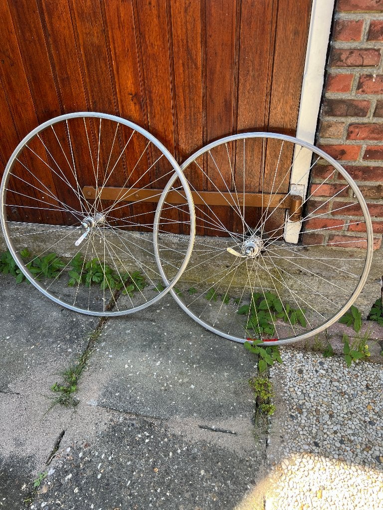 Set Mavic MA2 Argent racefiets velgen, Gebruikt, Aluminium, Mavic, Racefiets