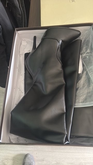 Pleaser laarzen maat 36 - 1x gepast, Kleding | Dames, Schoenen, Ophalen, Zo goed als nieuw, Zwart, Hoge laarzen