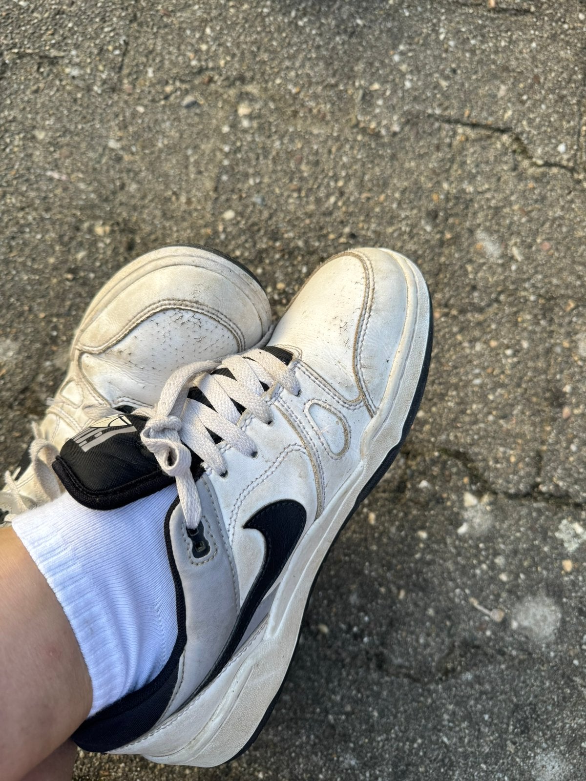 Dames gedragen festival Nike Air Force maat 40, Verzenden, Gedragen, Wit, Sneakers of Gympen