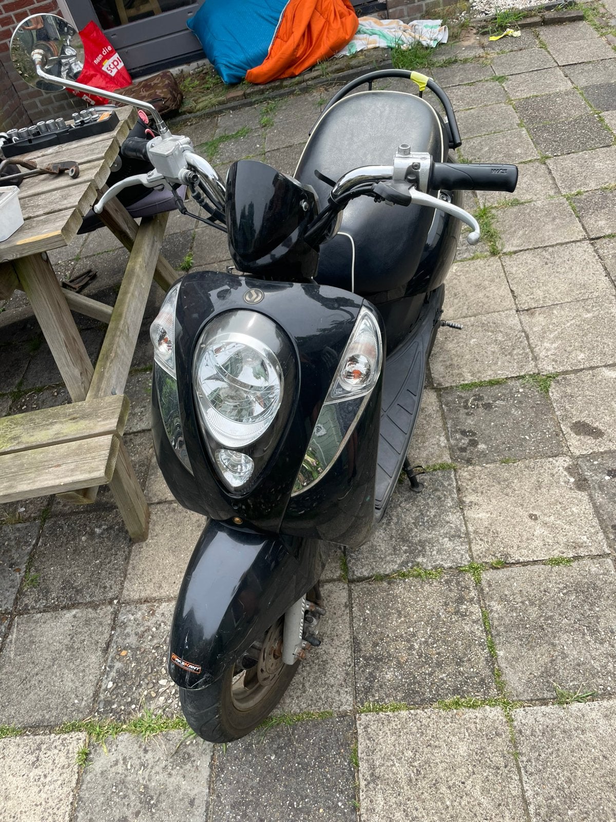 Sym mio 50 schade, Fietsen en Brommers, Gebruikt, Maximaal 45 km/u, Benzine, 50 cc