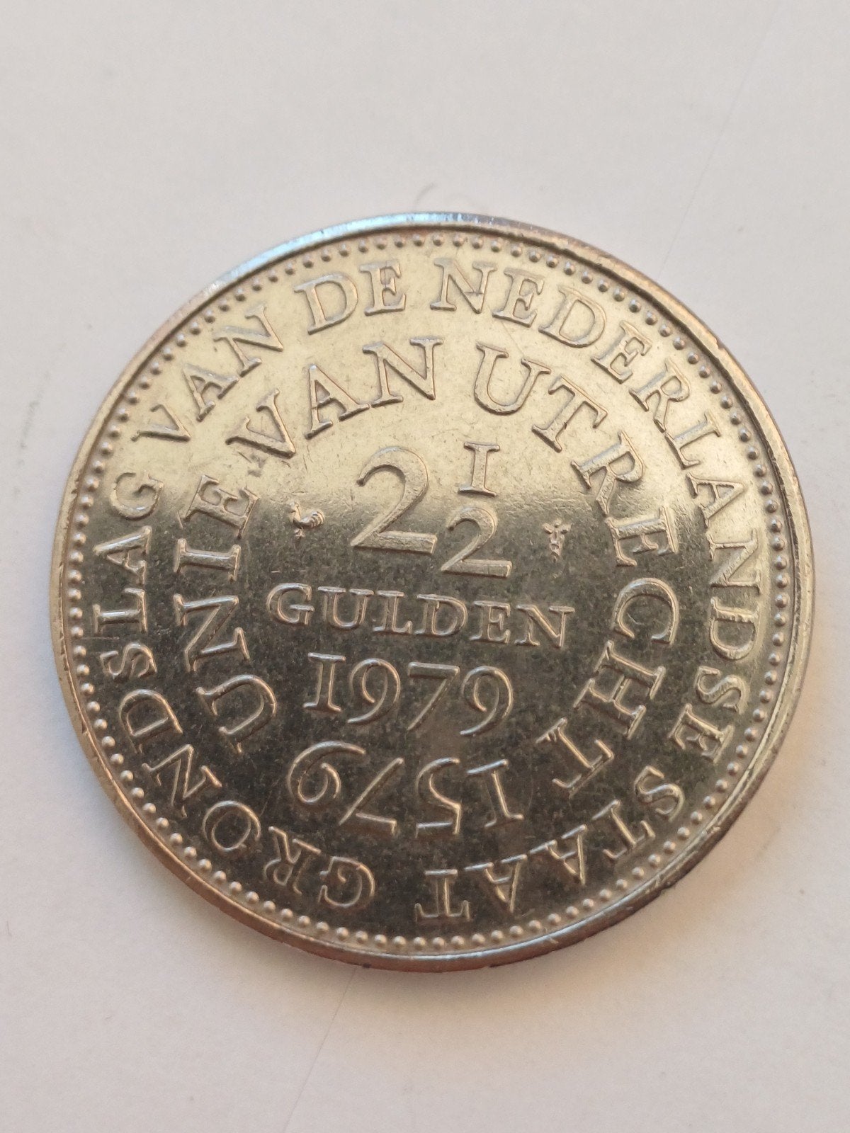 2,5 Gulden 1979 Juliana - Unie van Utrecht, Postzegels en Munten, Koningin Juliana, Zilver, Ophalen of Verzenden, Losse munt