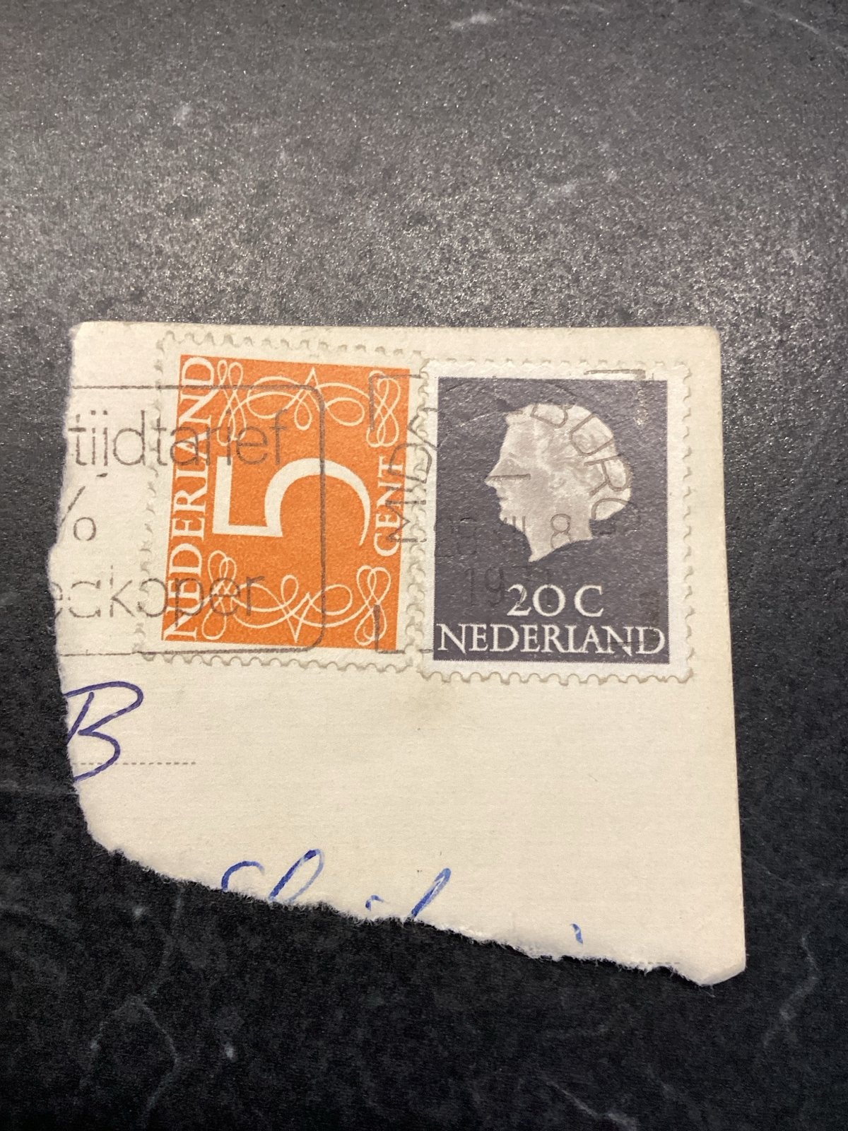 Nederlandse postzegels - 5 cent en 20 cent Middelburg, Ophalen of Verzenden, T/m 1940, Gestempeld