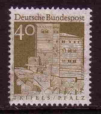 BRD 1966 494 Burg Trifels 40p, Ongebruikt, Ophalen of Verzenden, BRD, Postfris