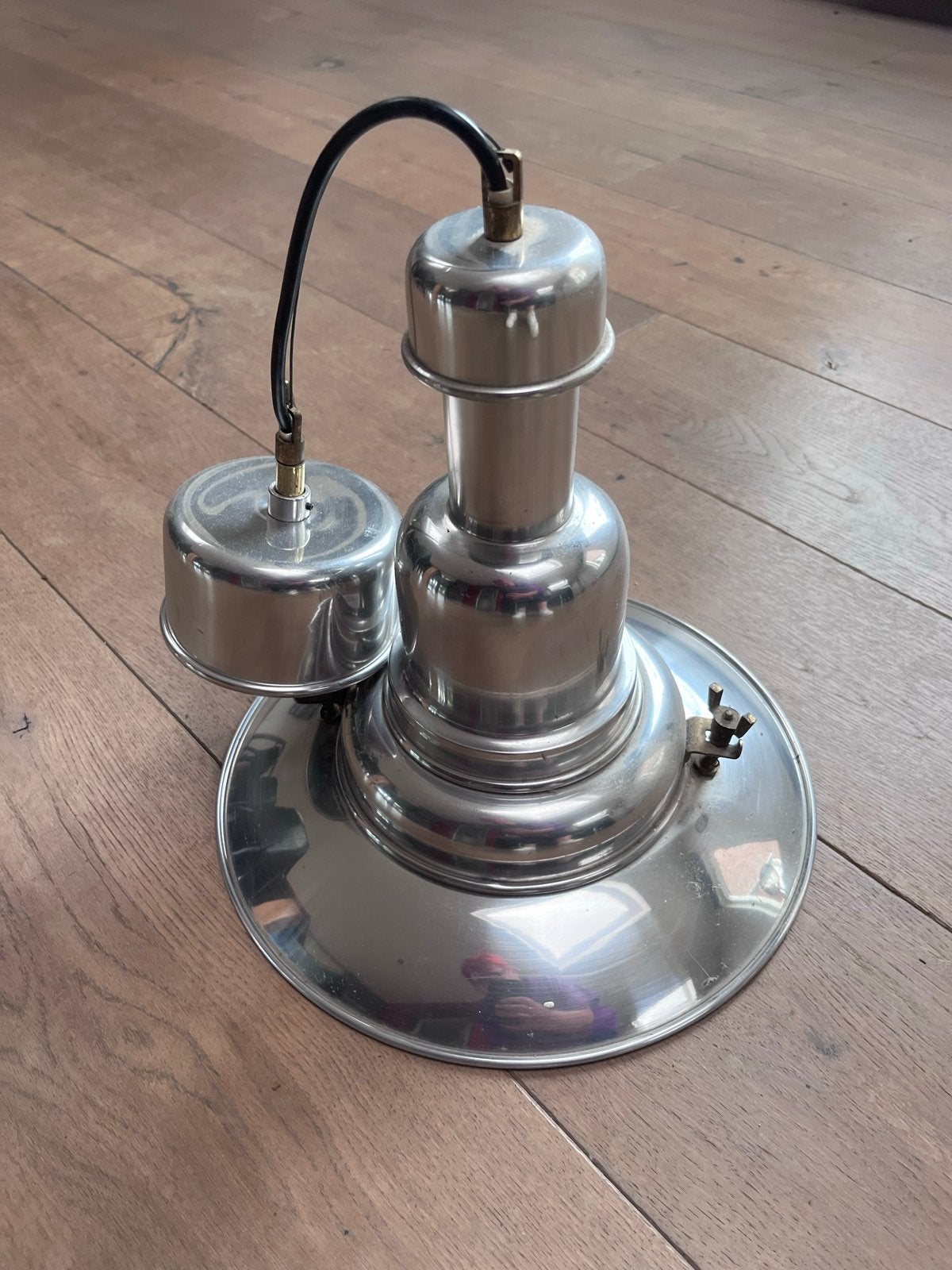 IKEA T9711 Plafondlamp/Wandlamp - Geborsteld Metaal, Gebruikt, Zilver, Modern, Ophalen