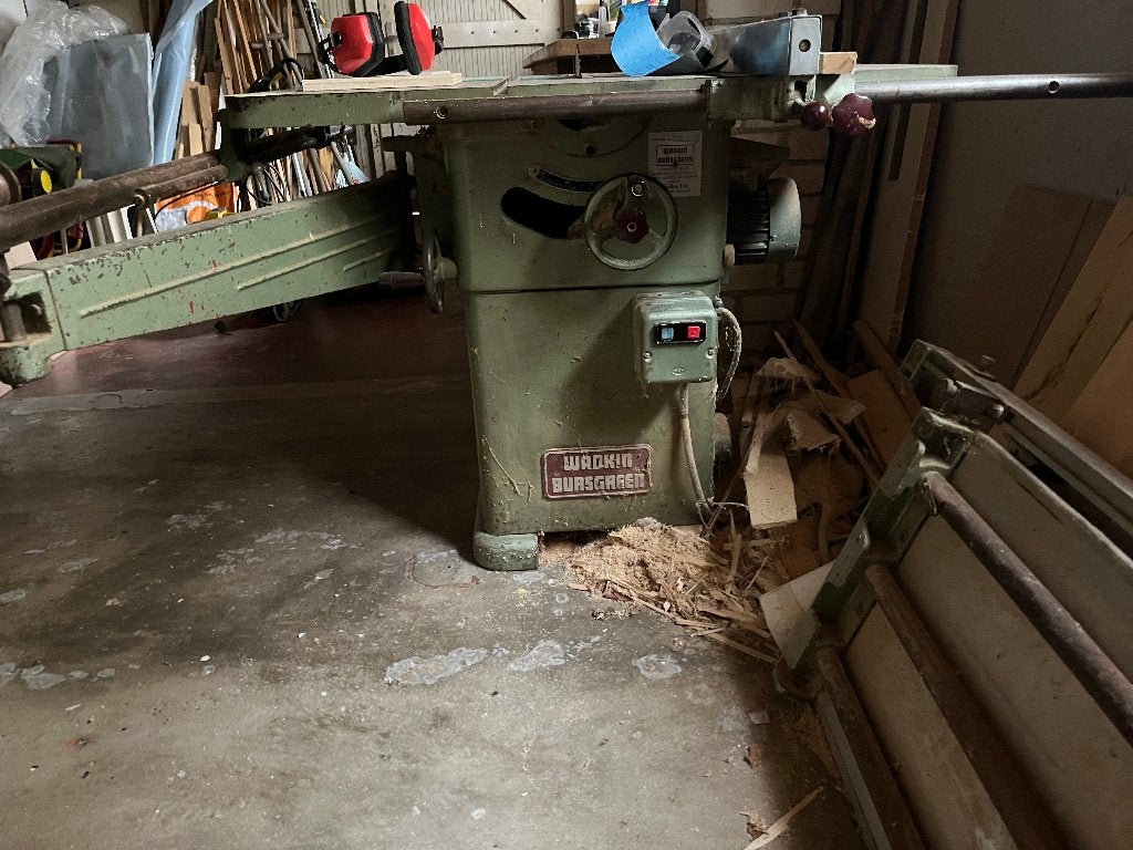 Zaagmachine Wadkin, Gebruikt, 70 mm of meer, Overige typen, 1200 watt of meer