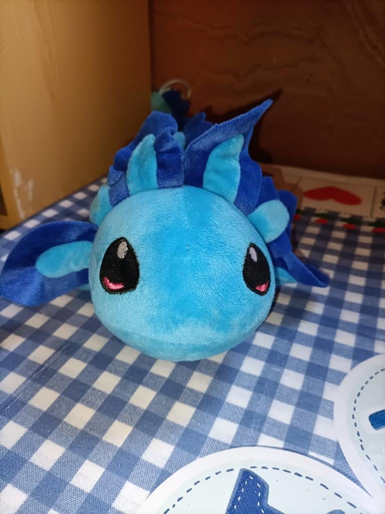 Blauwe Axolotl knuffel 43 cm groot Jafri Toys, Kinderen en Baby's, Speelgoed | Knuffels en Pluche, Zo goed als nieuw, Overige typen