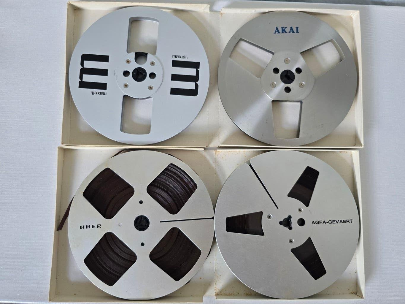 4 Aluminium spoelen van 18 cm, Audio, Tv en Foto, Bandrecorders, Ophalen of Verzenden, Onderdeel