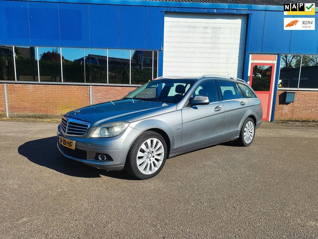 Mercedes-Benz C-klasse Estate 220 CDI Elegance Airco! Nap!, Auto's, Mercedes-Benz, Automaat, Zwart, 4 cilinders, Origineel Nederlands